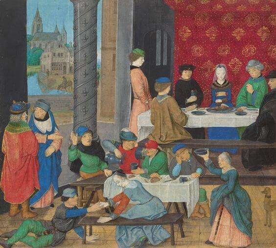 A középkor asztala